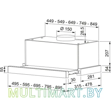 Вытяжка Franke Touch BK 50 (315.0702.967) картинка 4
